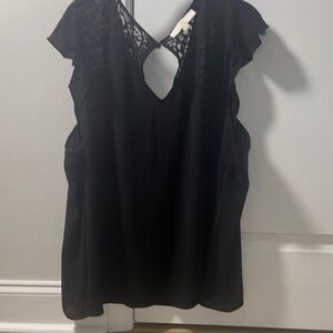 LOFT Black Lace Blouse